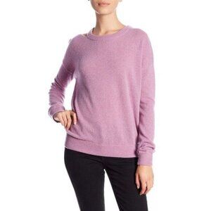 Minnie Rose Sweater Long Sleeve Cut It Out Cashmere Orchid Pink SZ S New